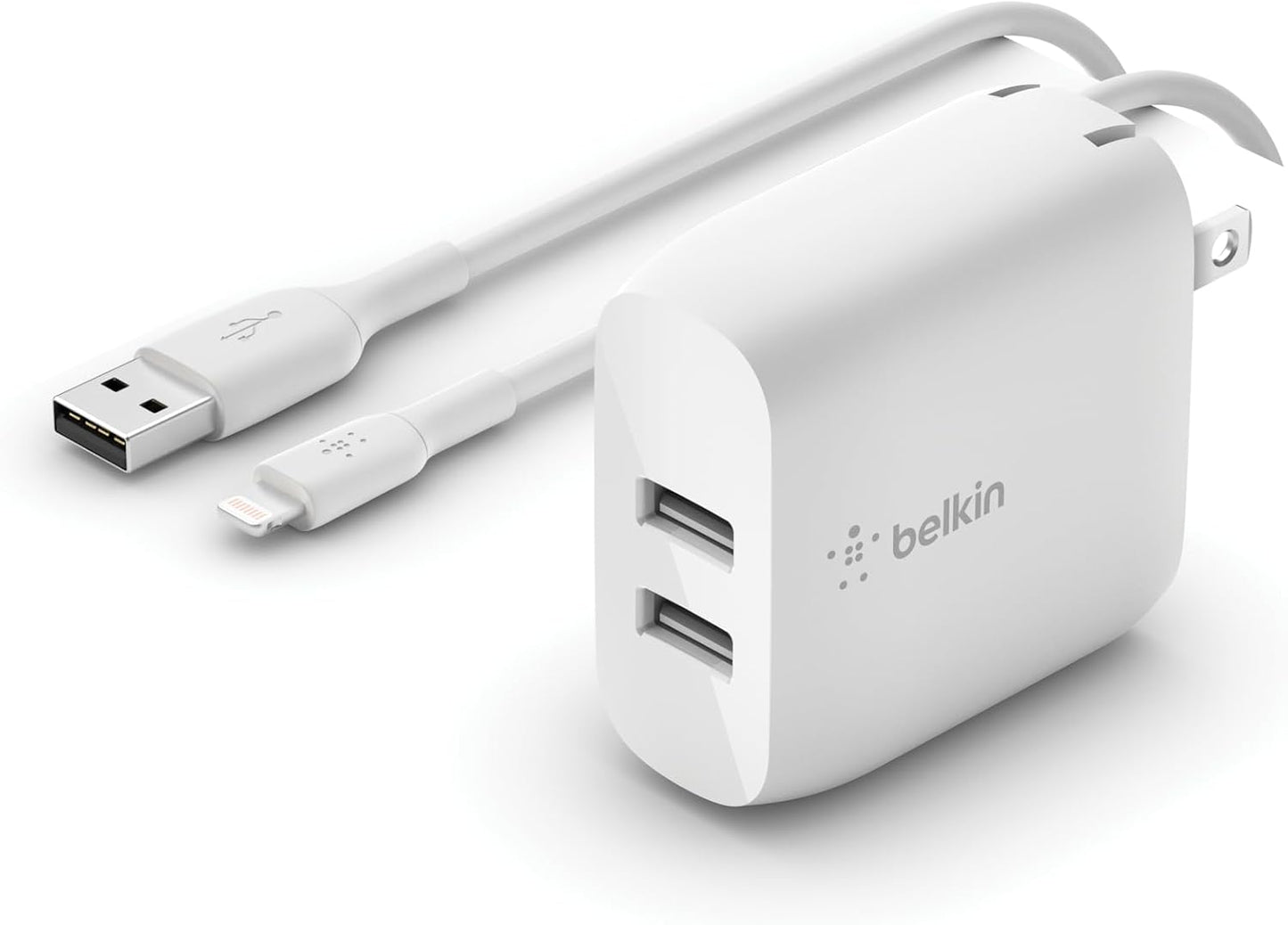 Belkin 24W Dual Port USB Wall Charger for Fast Charging Needs