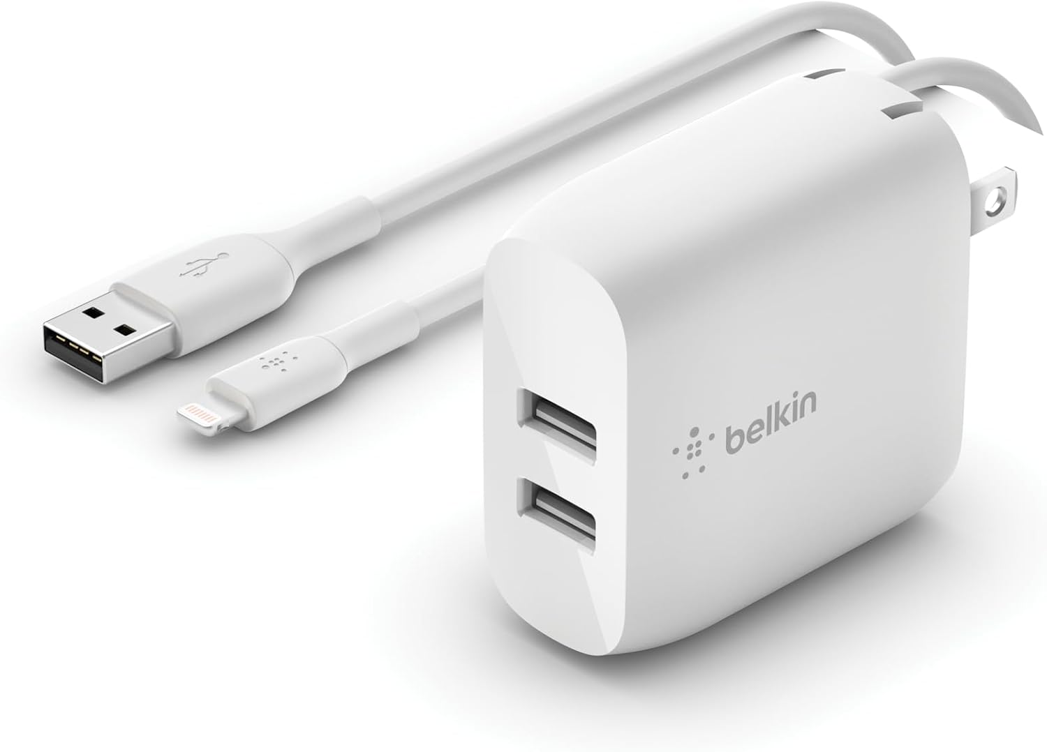 Belkin 24W Dual Port USB Wall Charger for Fast Charging Needs