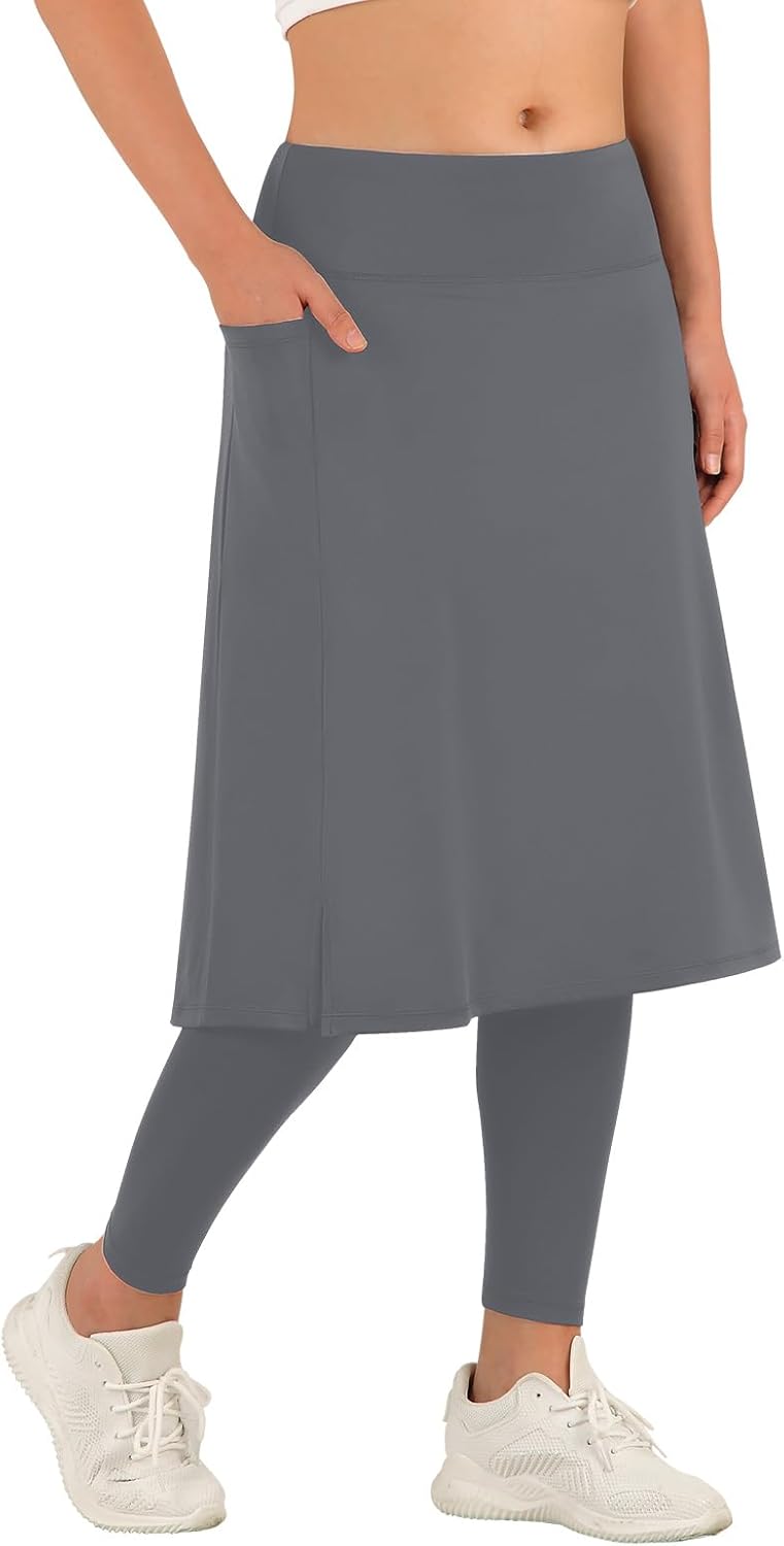 ANIVIVO Women Long Knee Length Skirt with Full Leggings Review