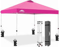 EAGLE PEAK Portable 10x10ft Tent: Easy Set Up, 100sqft Shade in Stylish Pink