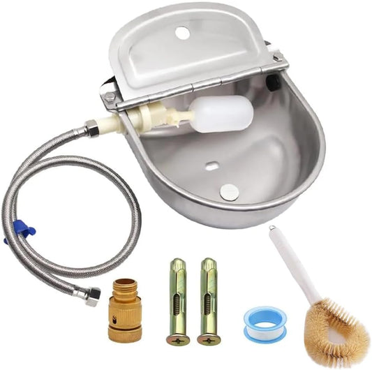 Automatic Animal Drinking Water Bowl with Float Valve System