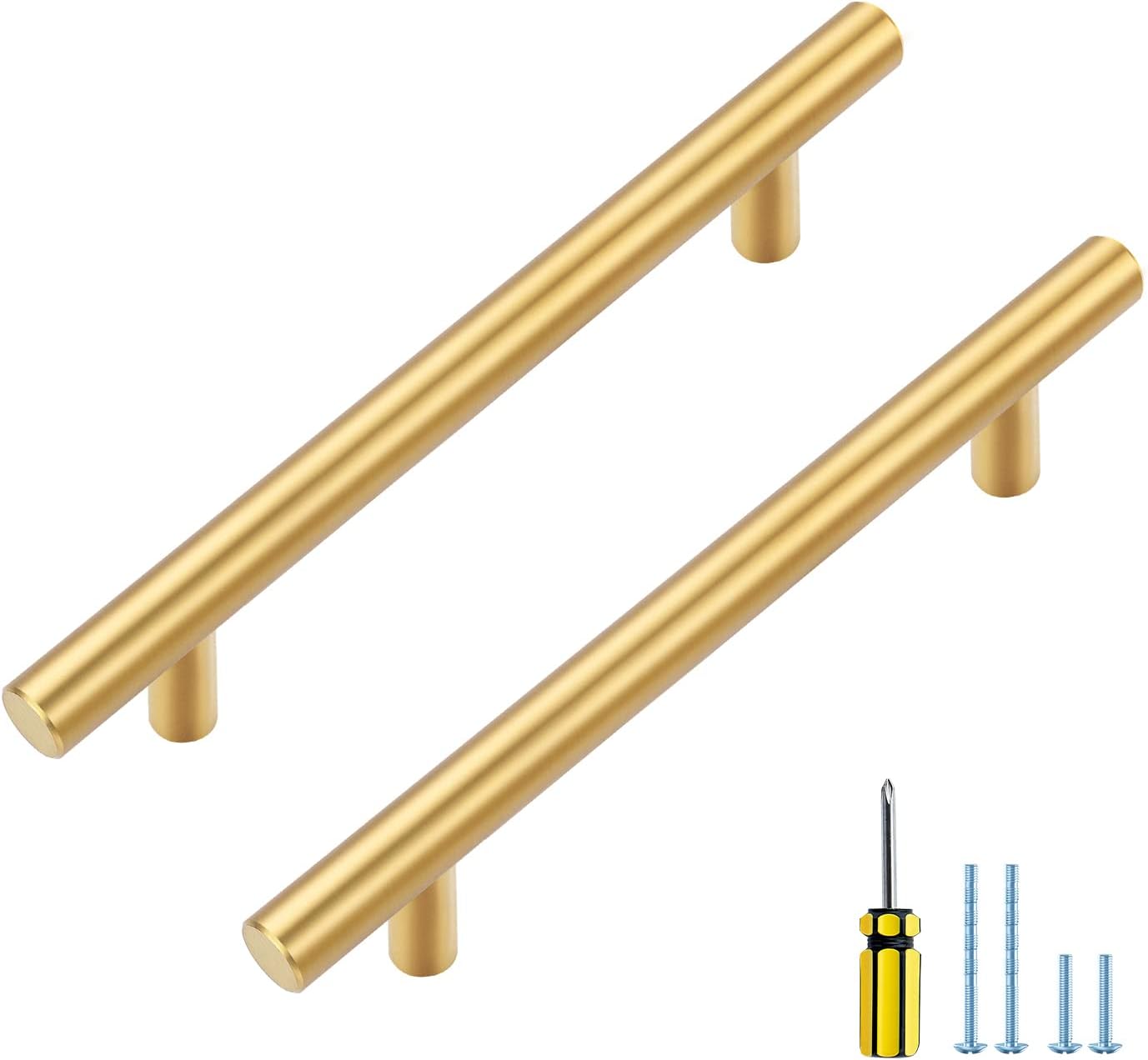 Ravinte 25 Pack 4 inch Hole Center Gold Cabinet Handles Review