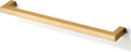 10.08in Square Cabinet Handles 5-Pack Brushed Champagne Gold - Solid