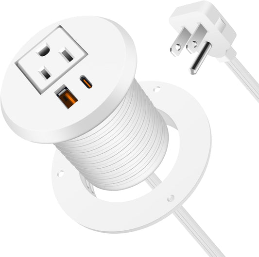 Desktop Power Grommet for Fast Charging and Minimalist Design