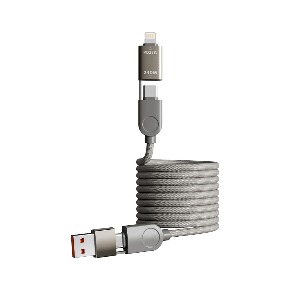 Mizi 240W Magnetic Fast Charger for iPhone & More - Grey