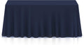 Premium 90in x 156in Navy Blue Tablecloths for Events and Dining