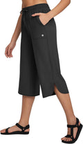 baleaf Women's Capri Wide Leg Hiking Pants - Lightweight UPF50