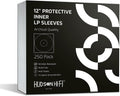 Hudson Hi-Fi Anti-Static Vinyl Record Inner Sleeves 250 Pack - Protect