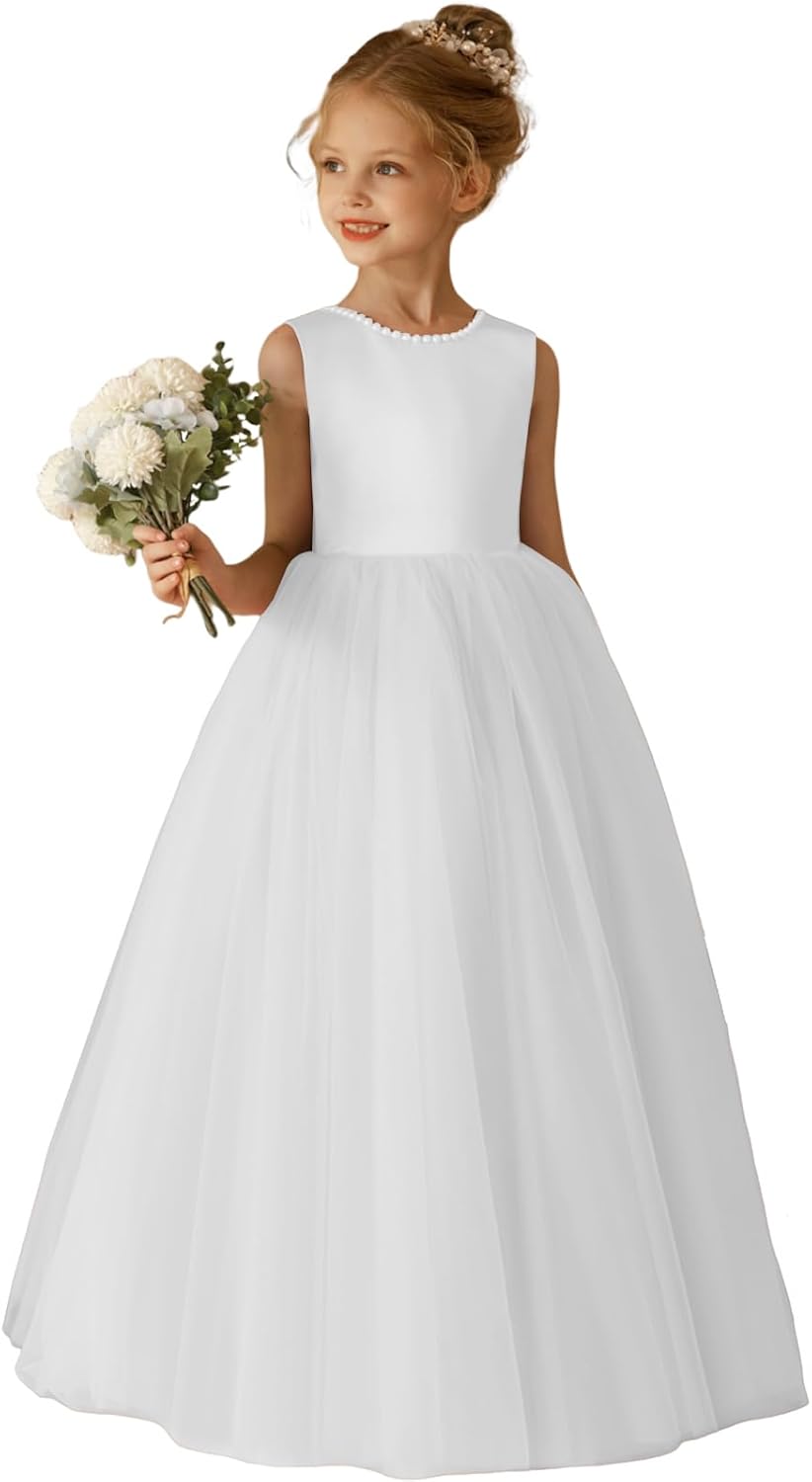 Elegant O-Neck Flower Girl Dress for Weddings and Special Occasions