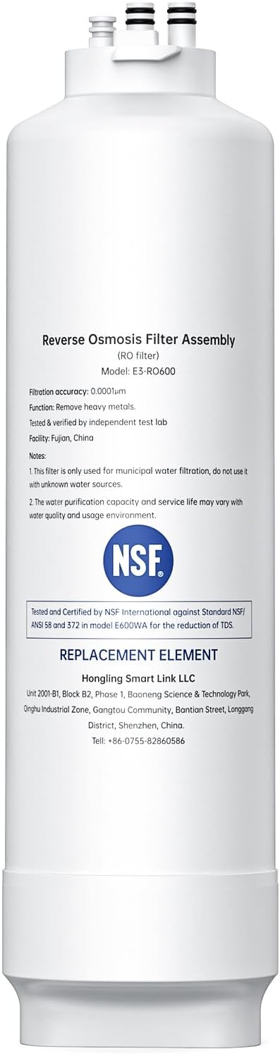 Premium Water Filter E3-RO600 for Clean Drinking Water