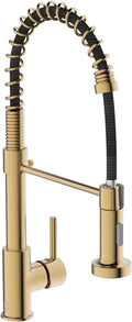 Kitchen Faucet Brushed Gold Pull Down Faucet for Sink - Durable Design