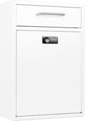 Wall-Mount Mailbox with Combination Lock - Secure Large Capacity