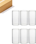 Hurricane Candle Holder Sleeve 5in Wide, 8in High - Clear Glass