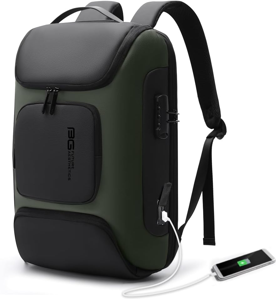 BANGE Business Backpack with USB Charging Port for Travel