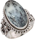 Solid 925 Sterling Silver Ring with Natural Blue Copper Turquoise as
