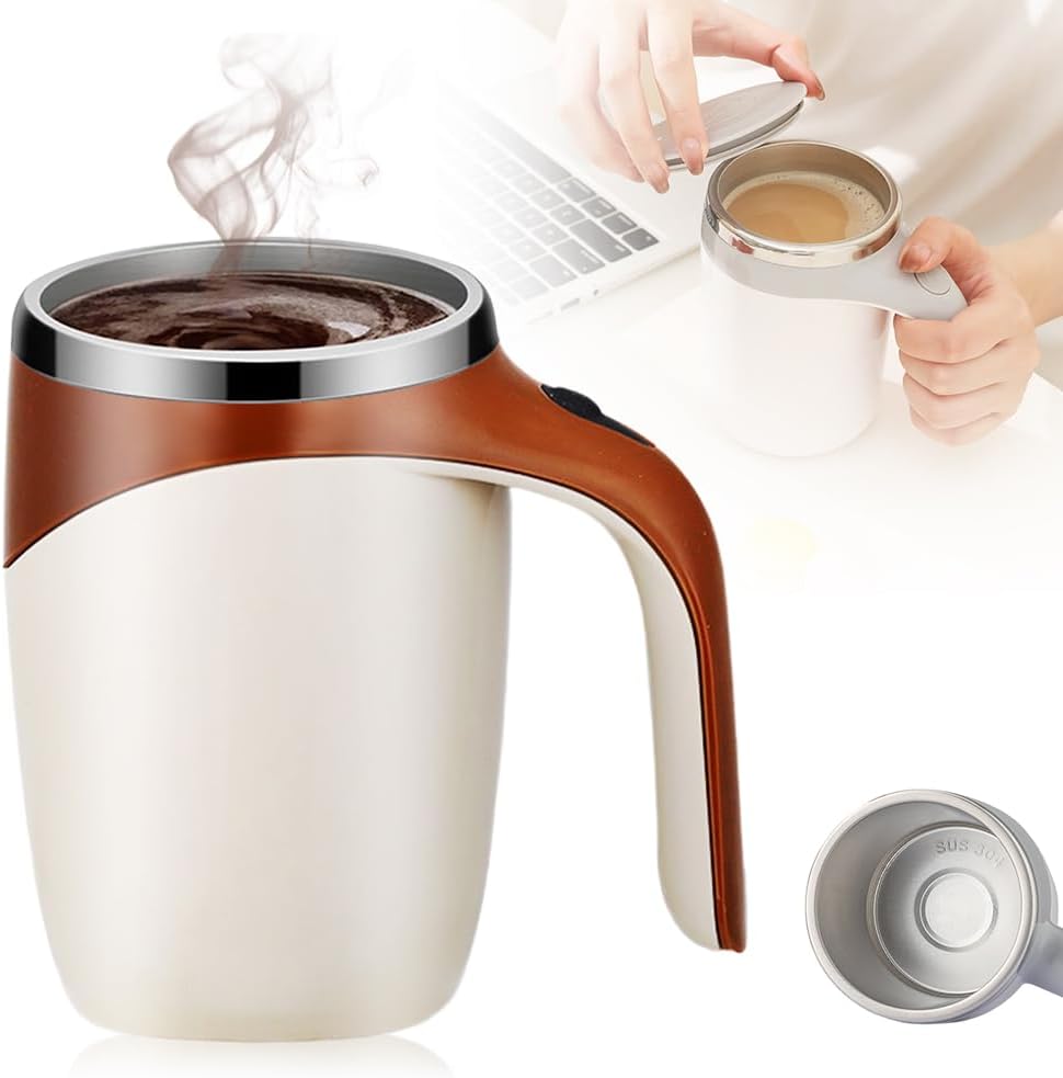 Rechargeable Self Stirring Coffee Mug - High Speed Mixing