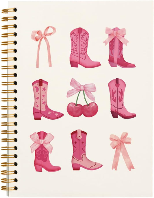 Coquette Cherry Cowgirl Boot Notebook - ULEGIE