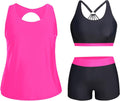 Plus Size Tankini Swimsuit 3 Piece Set - Flattering Coverage