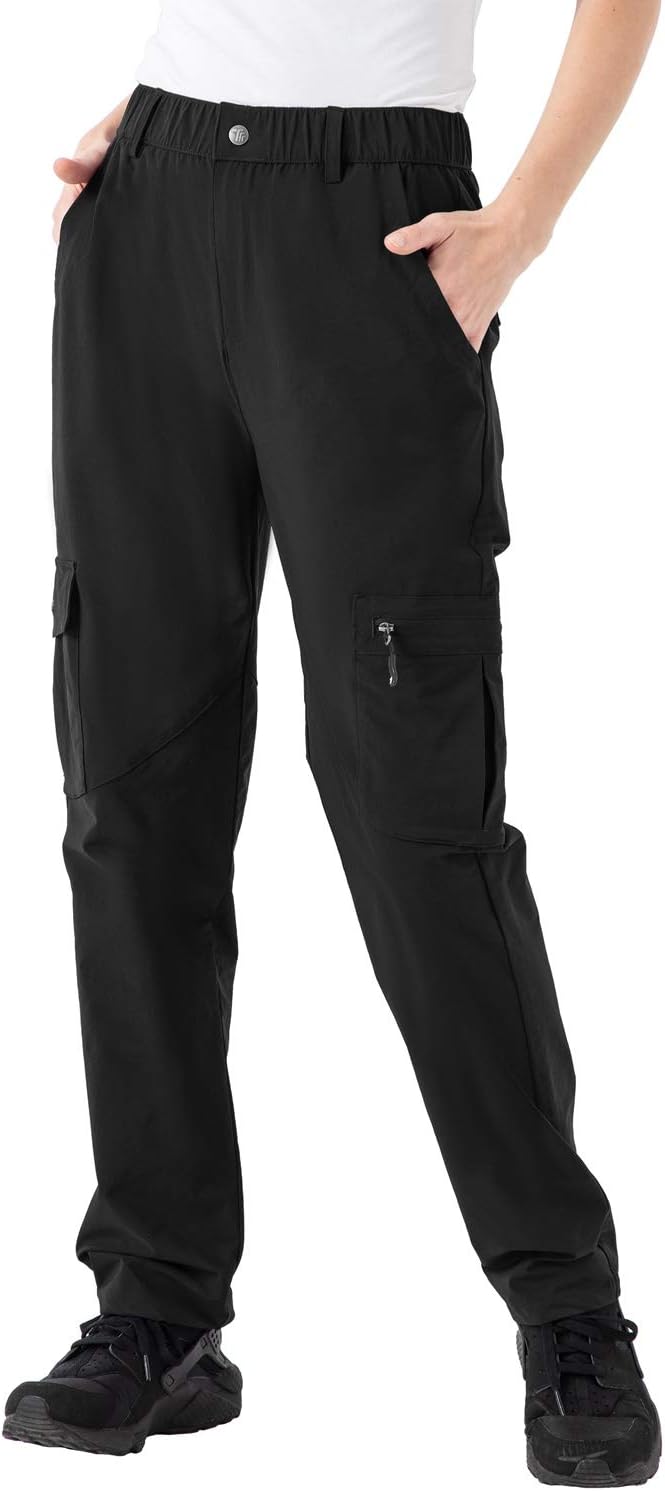 Rdruko Women's Hiking Cargo Pants for Outdoor Adventures