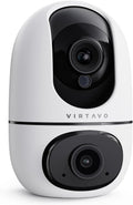 virtavo XD1 Indoor Security WiFi Camera - Dual-Lens 360 PTZ Monitor