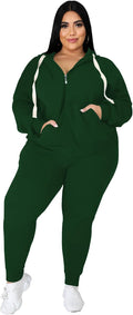 Plus Size Two Piece Sweatsuit Set for Women - Comfortable Everyday Fit