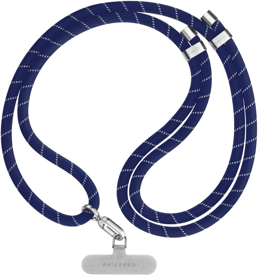 CASETiFY 8mm Rope Cross Body Strap with Card - Navy Blue Review