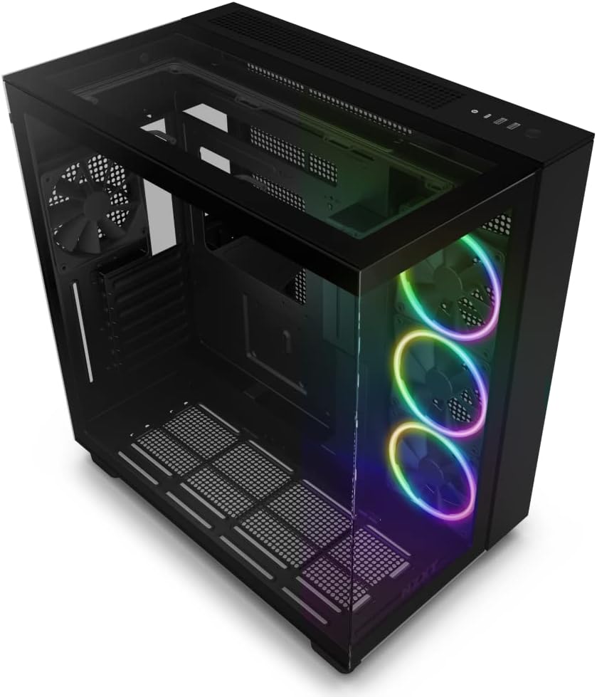 NZXT H9 Elite ATX Gaming Case - RGB Fans, Glass Panels, Superior Cooling