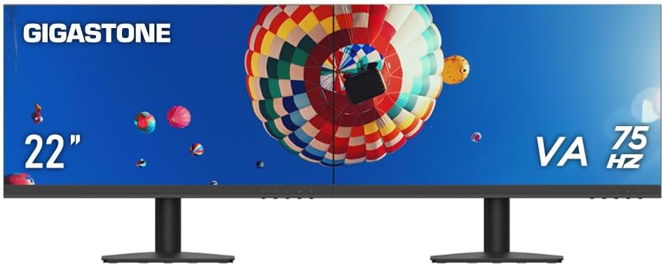 Gigastone 22 inch VA LED Back Light Monitor for Stunning Visuals