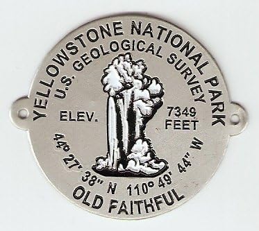 Old Faithful Hiking Stick Medallion - Yellowstone NP