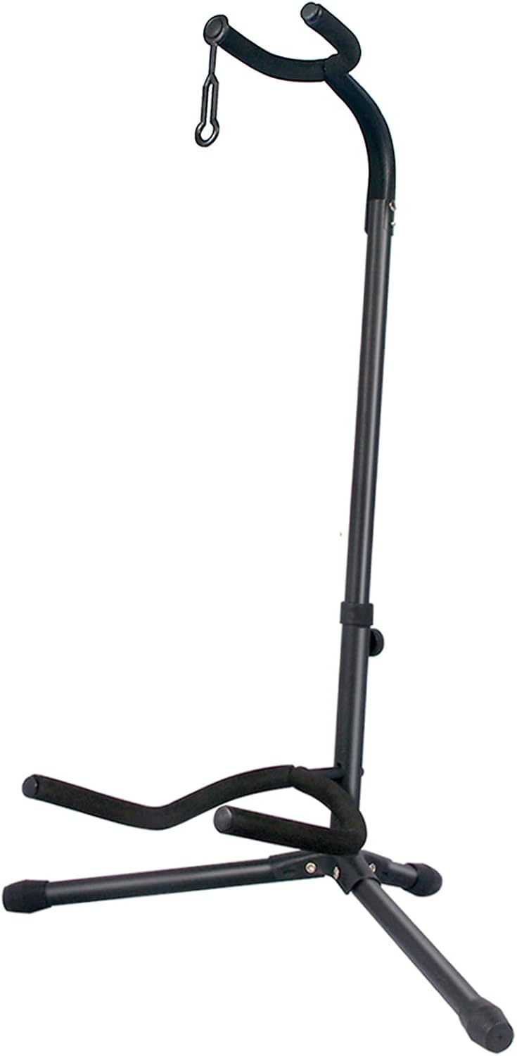 GLEAM Adjustable Guitar Stand - Fits All Guitars, Folding Design