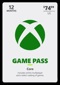 Xbox Game Pass Core 12M Gift Card for Ultimate Gaming Experience