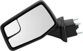 TRQ Driver Side Power Heated Manual Folding Mirror Textured Black