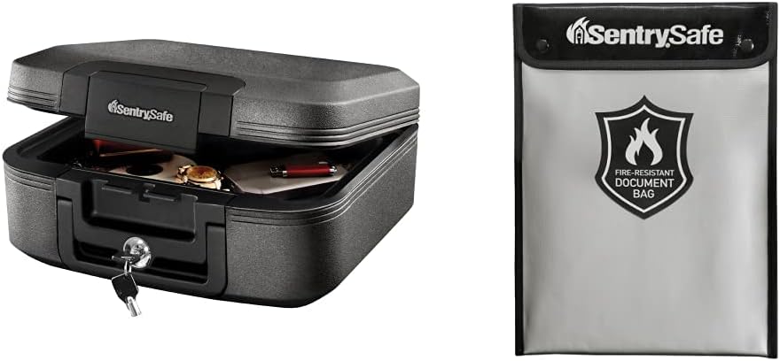 Fireproof Safe and Water Resistant Bag for Documents and Valuables