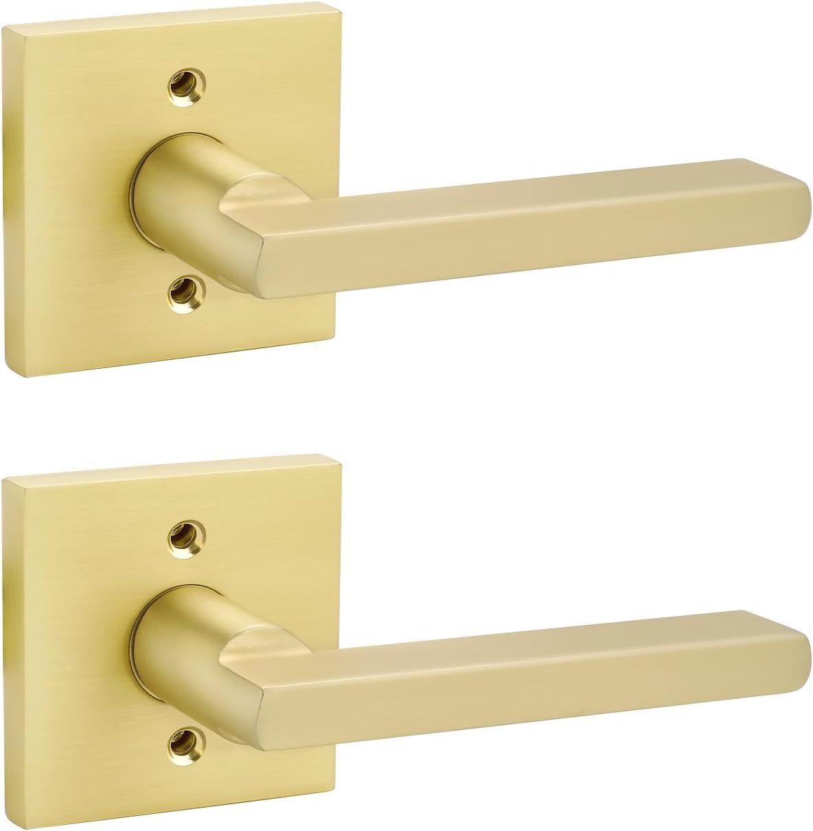 Goldenwarm Brushed Gold Dummy Door Handle for Interior Use