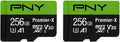 PNY 256GB Premier-X Class 10 U3 V30 microSDXC 2-Pack - Reliable 4K