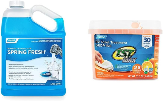 Camco TastePURE Water System Cleaner & RV Toilet Treatment
