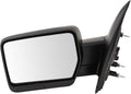 TRQ Driver Side Power Mirror Textured Black - Direct Fit