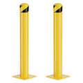 Safety Bollard Post 52 in Steel Parking Bollards - High Visibility