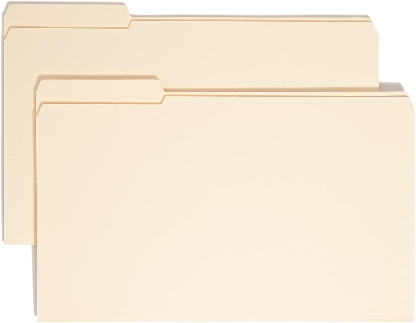 Smead Legal Size File Folders with Reinforced Tabs for Organization