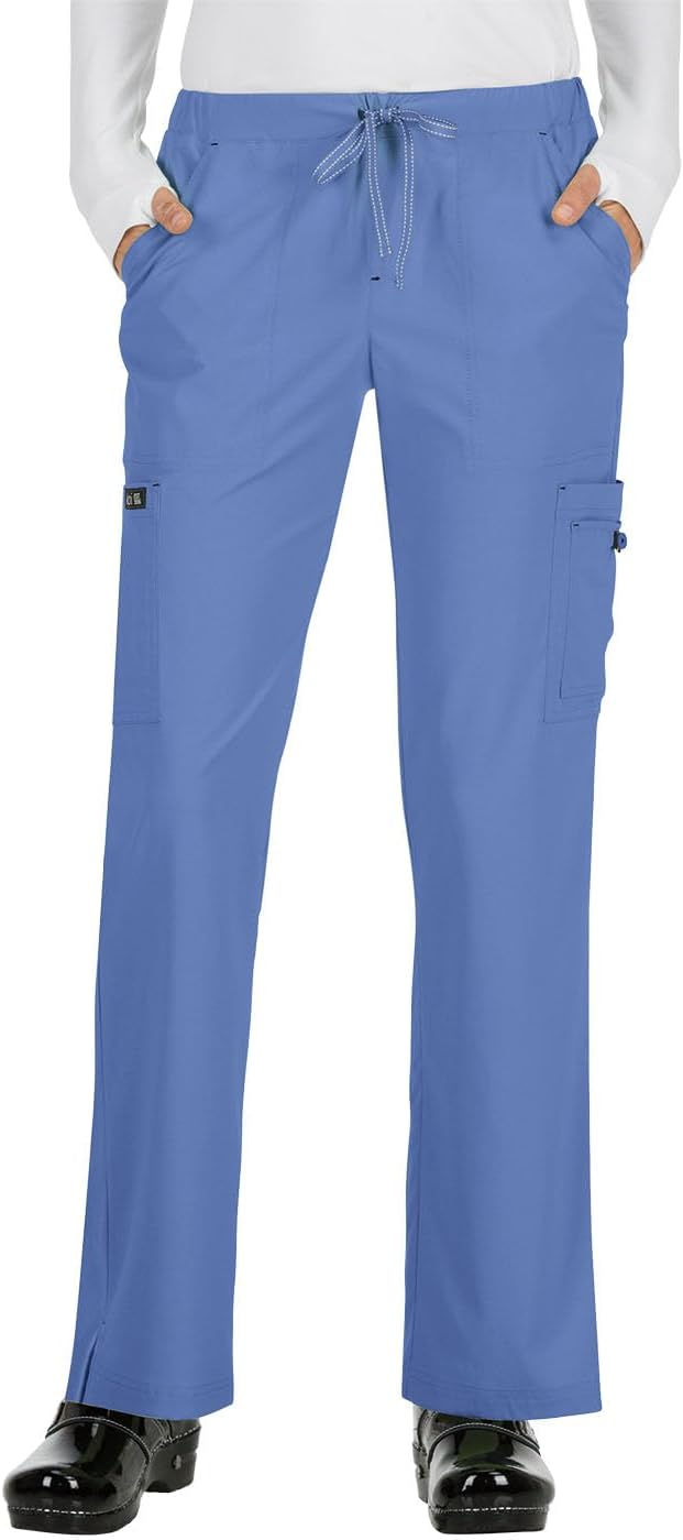 KOI Women's Holly Scrub Pants with Multiple Pockets and Comfort