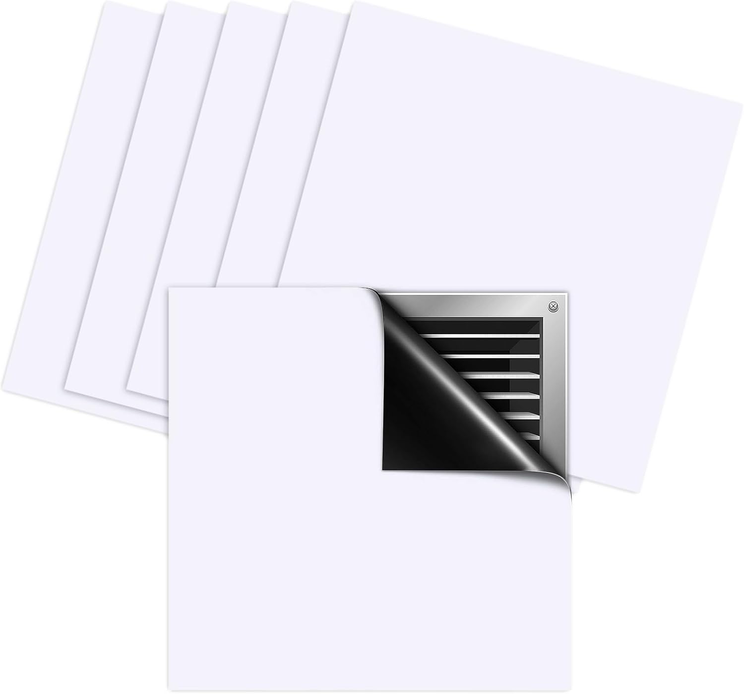 6 Pack White Magnetic Vent Cover - Energy-Efficient HVAC Solution