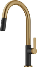 KRAUS Oletto High-Arc Pull-Down Kitchen Faucet - Two-Tone Finish