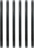 GeilSpace 1/2ft NPT 20in Heavy Duty Pre-Cut Grey Metal Pipe