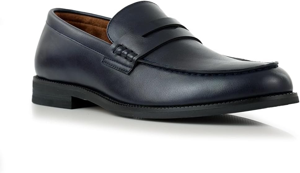 Ferro Aldo Dylan Classic Moc-Toe Penny Loafers for Men