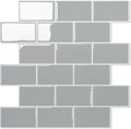 STICKGOO 10-Sheet Subway Tiles Self Adhesive Splashback - Thicker
