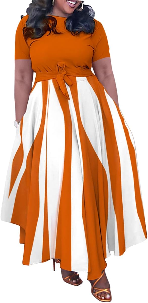 BFFBABY Plus Size A Line Dress for Women Summer Casual Wear