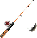 Ice Fishing Pole - Foldable Winter Rod and Reel Combo - Portable 60cm