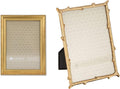 Classic Bead and Branch 5x7 Picture Frames, Gold - Set of 2
