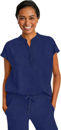 Healing Hands Journey Women's Relaxed Fit Scrub Top - Comfortable