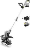20V Cordless Tiller Cultivator 48 Steel Tines - Compact Electric